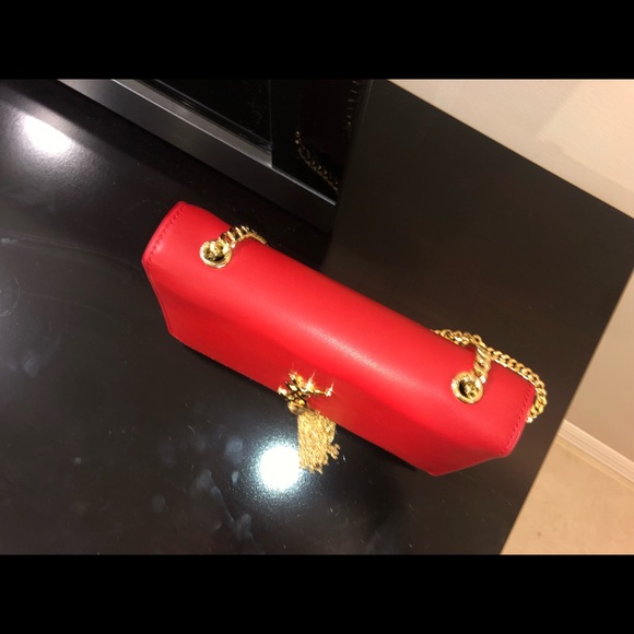 Red tassel YSL clutch bag - Picture 6 of 8